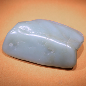 新疆和田玉青白玉独料小石头籽料原石做料毛料天青色把玩件盘玩