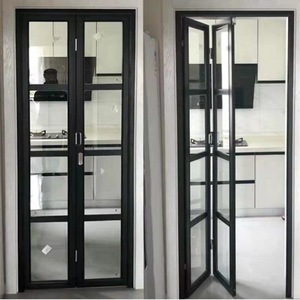 折叠门厨房小室内移门卫生间门硅镁铝合金长虹钢化玻璃衣帽间厕所