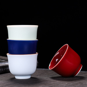 官窑特色大茶杯陶瓷茶具圆满品茗杯主人杯元首杯