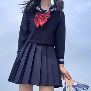 jk制服绀色长裙