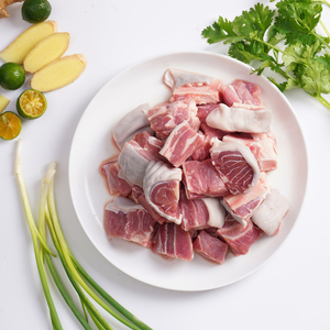 海南万宁东山羊300克x3包 华润五丰生鲜新鲜黑山嫩羊肉带皮骨顺丰