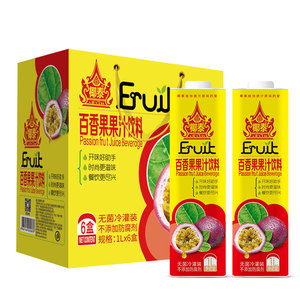 椰泰 百香果果汁饮料1l