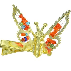 80年代怀旧头饰90金属儿童蝴蝶发夹弹簧抖动的蝴蝶儿童鸭嘴夹头饰