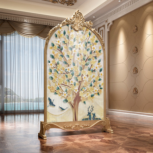 欧式屏风隔断雕花实木