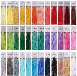 樱花牌 人造丝 绣花线 人绢编织流苏线冰丝 120d柔软垂直色多现货