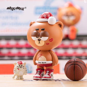 酷乐潮玩萌奇伯尼熊sneaker bear潮流aj玩具公仔盲盒摆件手办礼物