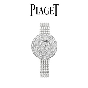 piaget伯爵官方possession时来运转白金女士满钻表盘石英腕表手表