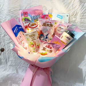 卫龙辣条花束网红创意棒棒糖花束零食花束diy手工材料包套装生日