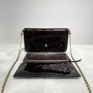 啊古着/二手/lv路易威登 三合一漆皮车厘子色链条包 尺寸20×12rq