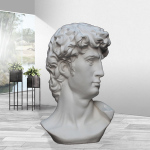 石膏像小大卫31cm雕塑摆件胸像石膏教具35cm美术素描写生人物静物