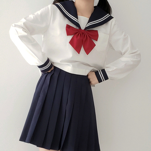 【现货】原创正版正统jk制服裙基础款白二本学生学院风水手服套装