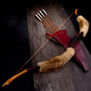 韩圣元传统反曲弓草原蒙古弓古代大威力弓箭摆件户外射箭野外器材