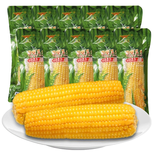 2箱装东北黄糯玉米棒黏甜新鲜真空包装非转基因杂粮批发260g*20根