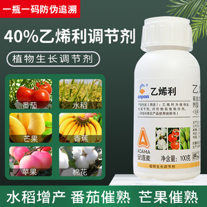乙烯利香蕉芒果催熟棉花橡胶增产 乙稀利柿子核桃脱皮植物调节剂