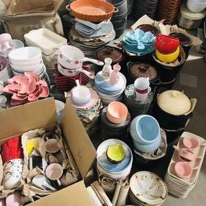 潮州陶瓷一箱随机混装餐具家用地摊杂货碗盘库存处理夜市库存瓷器