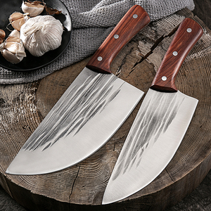 锻打龙泉猪肉刀屠夫肉档专用杀猪放血刀剔骨刀具超锋利免磨不生锈