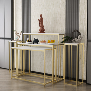 现代三层供桌家用轻奢佛龛佛像简约供台神台香案佛台财神爷供奉台