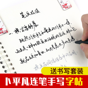 卜平凡行书技法手写体字帖行书秘籍连笔行书美工钢笔字帖高中行草书法