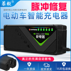 绿驹电动车电瓶充电器48V12ah20AH60V72V30AH电车三轮车原装通用