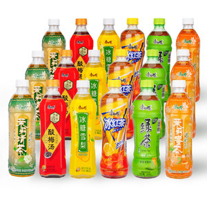 康师傅500ml瓶冰红茶绿茶经典果汁水夏季解渴元气好喝的饮料整箱