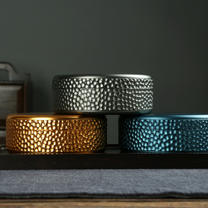 锤纹金属茶叶罐