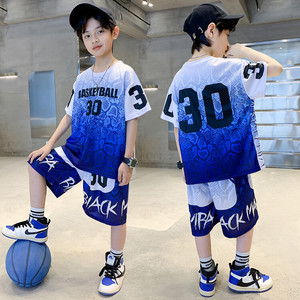男童篮球服运动速干套装夏季儿童中大童30号库里球衣短袖训练队服
