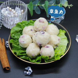 宝岛客 章鱼丸250g 东山岛纯手工鱿鱼鱼肉鱼丸火锅串串麻辣烫食材