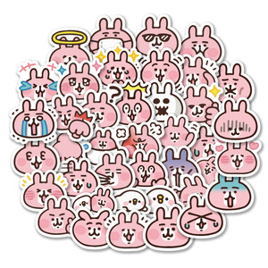 Kanahei卡娜赫拉手机贴纸日本可爱粉兔卡通动物水杯电脑贴画防水