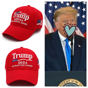 川普周边同款帽子2024选举trump懂王棒球帽save america