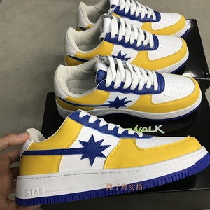 starwalk鞋湖人紫金联名限量黄蓝双色板鞋易烊千玺同款潮流滑板鞋