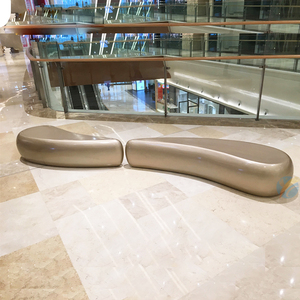 玻璃钢座椅商场休闲简约造型公共等候区长条坐凳户外公园休息椅子