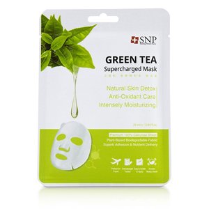 snp - 绿茶排毒面膜 green tea supercharged mask (detox) 10x25