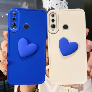 适用华为畅享9s手机壳新款麦芒8克莱因蓝立体爱心10i全包镜头硅胶软壳