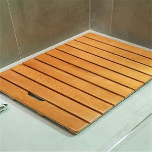 定制实木制浴室防滑垫防腐防霉浴垫木板加厚卫生间防水淋浴洗澡