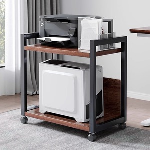 放打印机置物架落地放置柜搁物架子可移动办公室桌边电脑主机托架