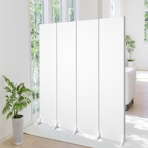 纯白色屏风隔断墙折叠移动办公室推拉玄关家用客厅现代简约遮挡板