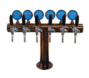 6开酒柱啤酒酒柱 吧台酒柱 扎啤机 灯光机 水龙头 制冷机 酒桶