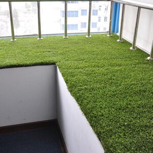 玻璃房顶塑料草坪
