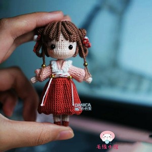 知知女孩人偶手工diy钩针毛线编织教程玩偶娃娃电子图解非成品