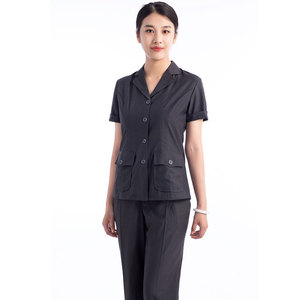 法院工作服审判员书记员灰色服装法官夏装短袖夏裤裙子奶奶灰制服