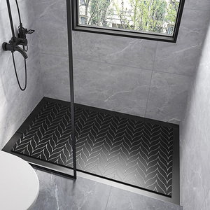 定制玉兰花香卫生间浴室瓷砖洗澡间卫生间防滑地砖淋浴房地板石