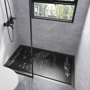 000人付款淘宝简约淋浴房岩板防滑石浴室踏脚石卫生间通体大理石瓷砖