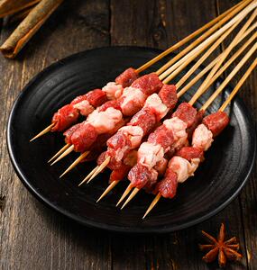 原味纯牛肉串 25串 清真新鲜烧烤食材聚会商用自助烤串 方便炸串