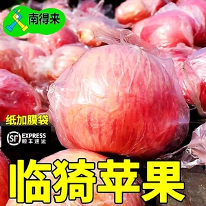 纸加膜袋苹果山西临猗红富士冰糖心水果新鲜大农产品带箱10斤顺丰