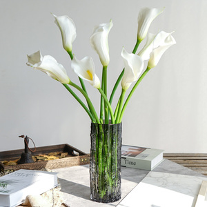 高档大号手感马蹄莲仿真花北欧ins客厅插花摆件假花装饰花艺摆设