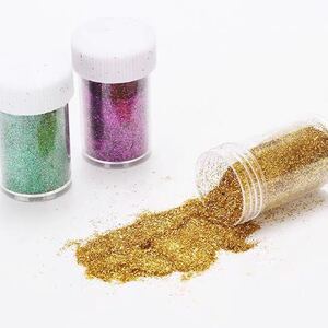 蓝色妖姬闪粉diy手工制作金粉闪光粉丝带玫瑰花材料闪粉亮粉