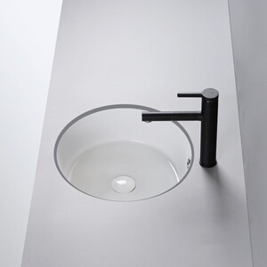 00奥德朗旗舰店天猫直径40cm400宽纯圆形台下盆阳台洗手盆台盆嵌入