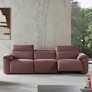 意大利md意式极简电动功能全皮沙发三人位别墅高端客厅家具te19