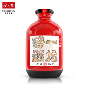 金六福一坛好酒红坛 40.8度500ml 白酒浓清酱香型