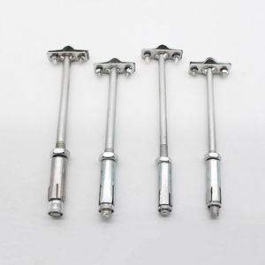 膨胀避雷卡 光杆避雷针带支架t型防雷支撑卡夹子避雷支撑架支持卡